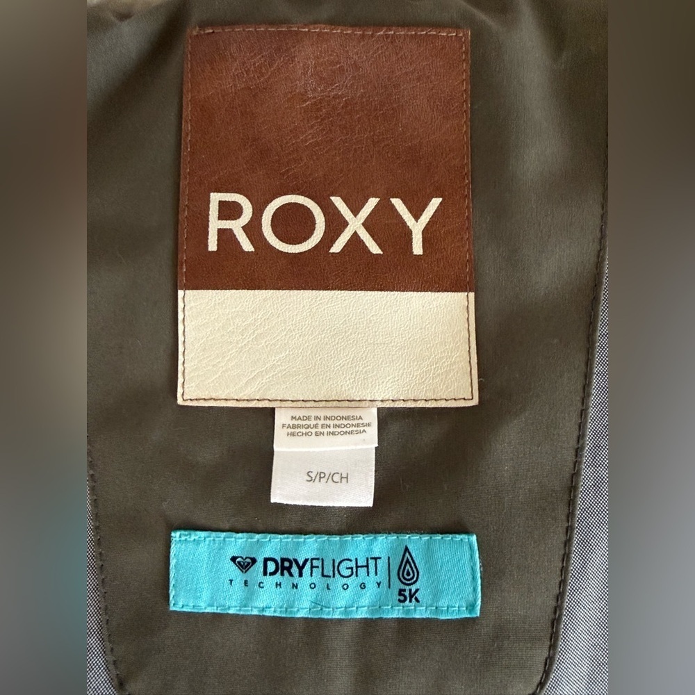 Roxy Ellie Longline Hooded Waterproof Puffer Jacket - size small - Picture 6 of 7